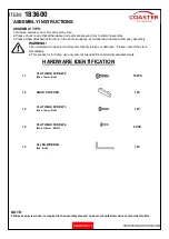 Предварительный просмотр 5 страницы Coaster 183600 Assembly Instructions Manual