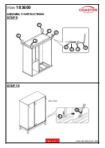 Предварительный просмотр 10 страницы Coaster 183600 Assembly Instructions Manual