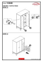 Предварительный просмотр 12 страницы Coaster 183600 Assembly Instructions Manual