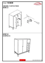 Предварительный просмотр 14 страницы Coaster 183600 Assembly Instructions Manual