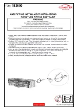 Предварительный просмотр 15 страницы Coaster 183600 Assembly Instructions Manual