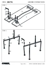 Preview for 3 page of Coaster 190751 Assembly Instructions