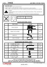 Preview for 2 page of Coaster 190822 Assembly Instructions