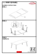 Preview for 3 page of Coaster 190911 Assembly Instructions