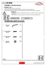 Preview for 3 page of Coaster 191992 Assembly Instructions