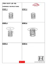 Preview for 4 page of Coaster 192071 Assembly Instructions