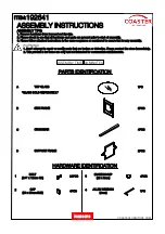 Preview for 2 page of Coaster 192641 Assembly Instructions