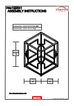 Preview for 5 page of Coaster 192641 Assembly Instructions