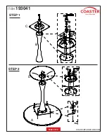 Preview for 3 page of Coaster 193041 Assembly Instructions