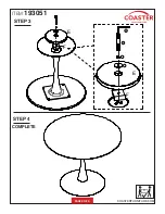 Preview for 4 page of Coaster 193051 Assembly Instructions