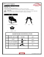 Предварительный просмотр 2 страницы Coaster 193372GRN Assembly Instructions