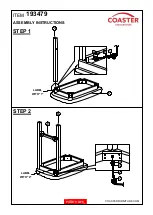 Preview for 3 page of Coaster 193479 Assembly Instructions Manual