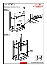 Preview for 4 page of Coaster 193479 Assembly Instructions Manual