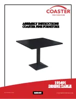 Coaster 193491 Assembly Instructions preview