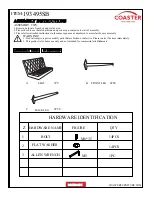 Preview for 2 page of Coaster 193495SB Assembly Instructions