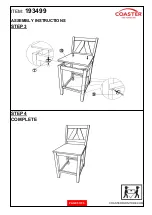 Preview for 5 page of Coaster 193499 Assembly Instructions Manual