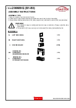 Preview for 3 page of Coaster 200609Q Assembly Instructions Manual