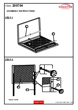 Preview for 3 page of Coaster 200704 Assembly Instructions