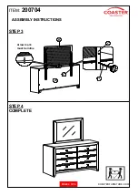 Preview for 4 page of Coaster 200704 Assembly Instructions