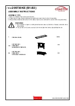 Preview for 3 page of Coaster 200970KE Assembly Instructions Manual