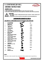 Preview for 4 page of Coaster 200970KE Assembly Instructions Manual