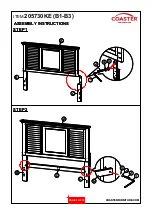 Preview for 5 page of Coaster 200970KE Assembly Instructions Manual