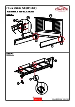 Preview for 6 page of Coaster 200970KE Assembly Instructions Manual