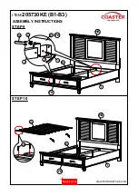 Preview for 9 page of Coaster 200970KE Assembly Instructions Manual