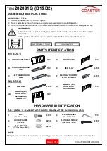 Preview for 2 page of Coaster 202091Q B1 Assembly Instructions