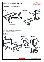 Preview for 3 page of Coaster 202091Q B1 Assembly Instructions