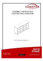 Coaster 202393 Assembly Instruction Manual предпросмотр