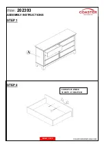 Preview for 3 page of Coaster 202393 Assembly Instruction Manual