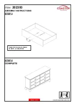 Preview for 4 page of Coaster 202393 Assembly Instruction Manual