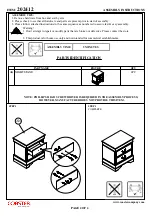 Preview for 2 page of Coaster 202412 Assembly Instructions