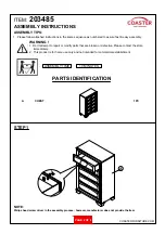 Preview for 2 page of Coaster 203485 Assembly Instructions