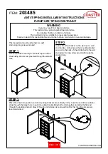 Preview for 3 page of Coaster 203485 Assembly Instructions