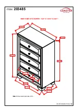 Preview for 4 page of Coaster 203485 Assembly Instructions