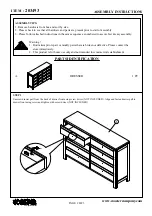 Preview for 2 page of Coaster 203493 Assembly Instructions