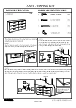 Preview for 2 page of Coaster 203503 Assembly Instructions