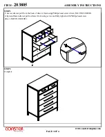 Preview for 3 page of Coaster 203805 Assembly Instructions