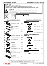 Preview for 2 page of Coaster 204440Q B1 Assembly Instructions Manual