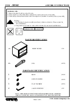 Preview for 2 page of Coaster 205042 Assembly Instructions