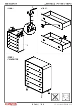 Предварительный просмотр 3 страницы Coaster 205135 Assembly Instructions