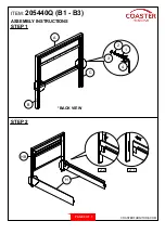 Preview for 4 page of Coaster 205440Q Assembly Instructions Manual