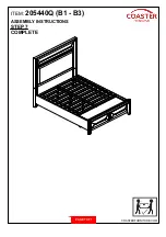 Preview for 7 page of Coaster 205440Q Assembly Instructions Manual