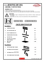 Preview for 2 page of Coaster 205470Q Assembly Instructions Manual