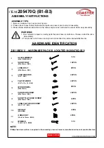 Preview for 5 page of Coaster 205470Q Assembly Instructions Manual