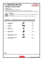 Preview for 7 page of Coaster 205470Q Assembly Instructions Manual