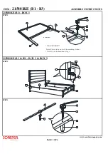 Preview for 3 page of Coaster 215881KE B1 Assembly Instructions Manual