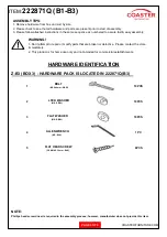 Preview for 3 page of Coaster 222871Q Assembly Instructions Manual